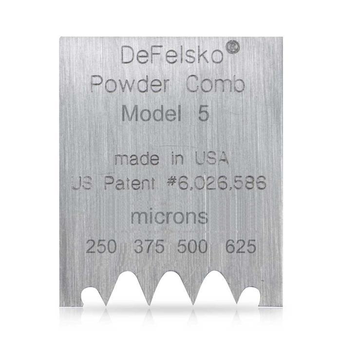 DeFelsko Powder Comb หวีเช็คความหนาผิวเคลือบ | Model 5 (Um)-photo0