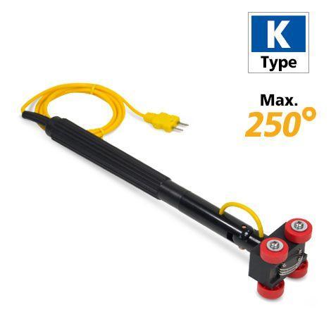 Rixen RSK-01 โพรบวัดอุณหภูมิพื้นผิว Teflon Wheel Max. 250℃ (Type K)-photo0