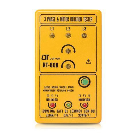Lutron RT-608 เครื่องทดสอบลำดับเฟสและมอเตอร์-photo0