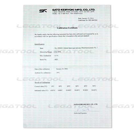 SK Sato SK-0020-00 ปรอทวัดอุณหภูมิ (Mercury) | -50 To 0°C-photo5