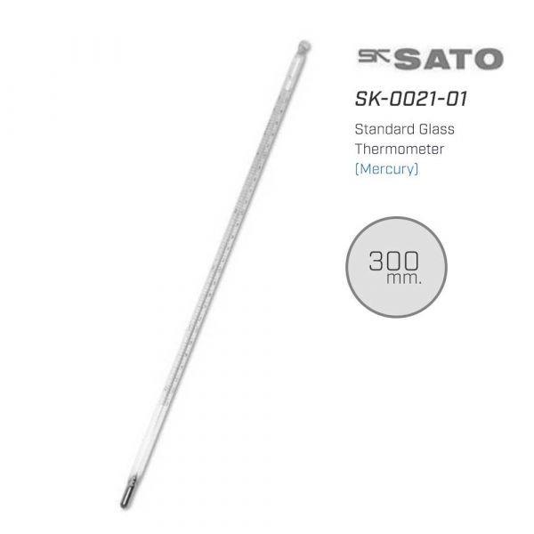 SK Sato SK-0021-01 ปรอทวัดอุณหภูมิแบบ Dual Tube (Mercury) | 0 To 50ºC-photo0