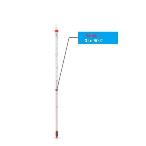 SK Sato SK-0610-00 ปรอทวัดอุณหภูมิ 150mm Alcohol Filled | 0 to 50°C-photo0
