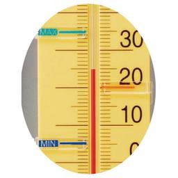 SK Sato SK-1514-50 (Yellow) ปรอทวัดอุณหภูมิห้องแบบติดผนัง (-30 to 50°C)-small-photo1