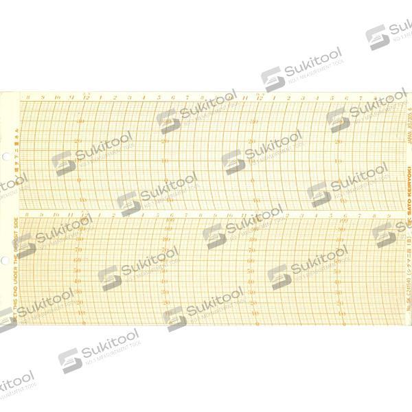 SK Sato SK-7210-60 กระดาษบันทึกแบบรายวัน 1Day Chart สำหรับเทอร์โมไฮโกรกราฟ NSII-Q-photo1