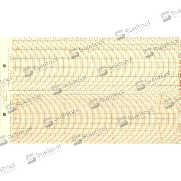 SK Sato SK-7210-84 กระดาษบันทึกแบบรายวัน 32Day Chart สำหรับเทอร์โมไฮโกรกราฟ NSII-Q-photo1