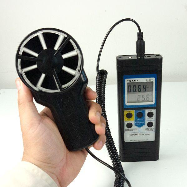 SK Sato SK-93F-II Vane Type Anemometer เครื่องวัดความเร็วลมแบบใบพัด-photo4