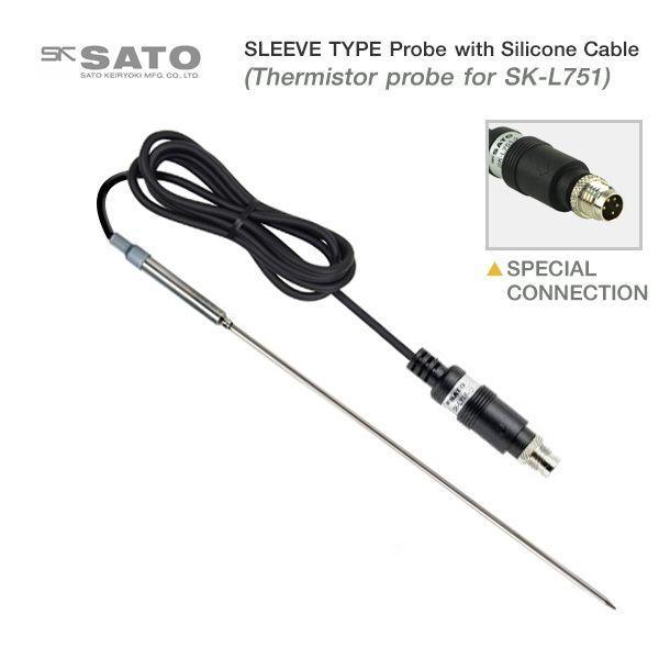 SK Sato SK-L751-22 โพรบวัดอุณหภูมิ (Sleeve Type Probe) Silicone Cable | For SK-L751-photo0