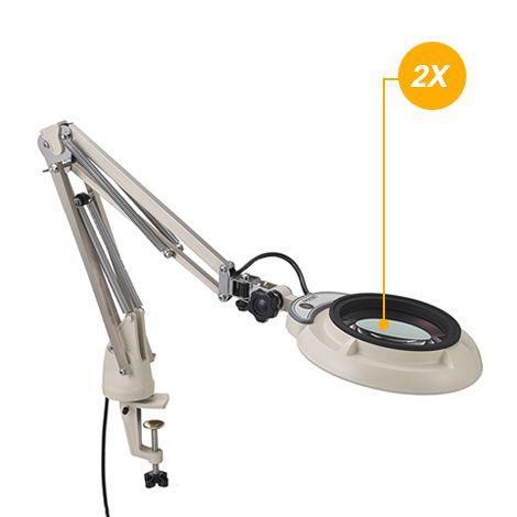 Otsuka SKKL-CF-2X โคมไฟแว่นขยาย (Compact Free-Arm Illuminated Magnifier) | ขยาย 2 เท่า