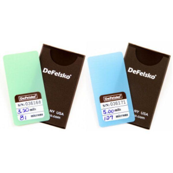 Defelsko STD-RTCSS แผ่นสอบเทียบความหนาของสี Testex Tape Certified Shim Set (2)-photo0