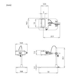 Otsuka Surflight SL130B โคมไฟแว่นขยายสำหรับดูรายละเอียดด้านในชิ้นงานขนาดเล็ก (LED coaxial lighting magnifier) | Table stand type-small-photo1