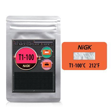 NiGK รุ่น T1-100 แถบวัดอุณหภูมิแบบ Irreversible (1 Point) | 100°C-photo0