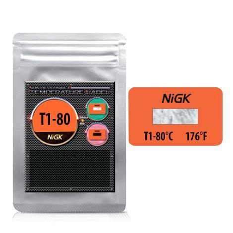 NiGK รุ่น T1-80 แถบวัดอุณหภูมิแบบ Irreversible (1 Point) | 80°C-photo0