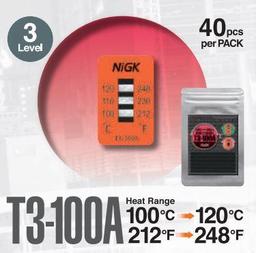 NiGK รุ่น T3-100A แถบวัดอุณหภูมิแบบ Irreversible (3 Point) | (100 to 120℃)-small-photo1