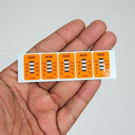 NiGK รุ่น T3-80A แถบวัดอุณหภูมิแบบ Irreversible (3 Point) | (80 to 100℃)-photo1