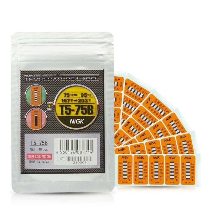 NiGK รุ่น T5-75B แถบวัดอุณหภูมิแบบ Irreversible (5 Point) | (75 to 95℃)-photo0