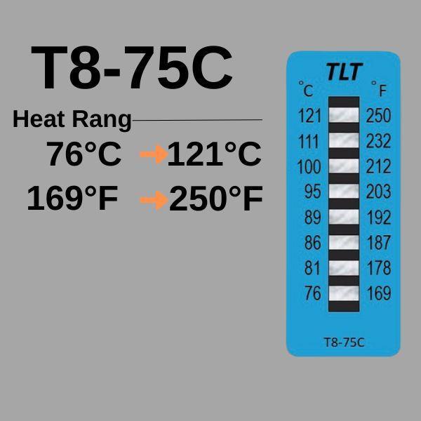 NIGK T8-75C แถบวัดอุณหภูมิแบบ 8 ระดับ │10pcs/case-photo1