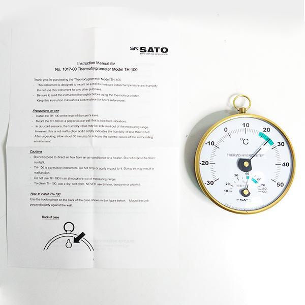 SK Sato TH-100 เครื่องวัดอุณหภูมิและความชื้นอากาศ (Thermohygrometer)-photo4