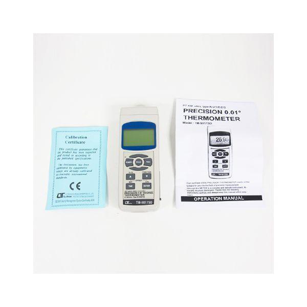 Lutron TM-9017SD เครื่องบันทึกอุณหภูมิ PT100 Ohm ด้วย SD Card แบบ 3 ช่องโพรบ-photo3