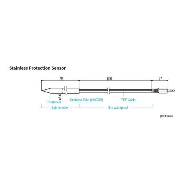 TND TR-0706 โพรบวัดอุณหภูมิ Sensor w/ Stainless Prot.-photo1