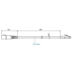 TND TR-2C30 Temp. Sensor Extension Cable-small-photo1