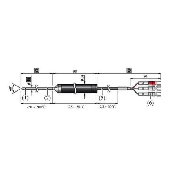 TND TR-8130 โพรบวัดอุณหภูมิ Pt100 Handy Type (Made to order)-photo0