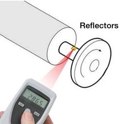 Testo-0554-0493 แผ่นสะท้อนแสงสำหรับเครื่องวัดความเร็วรอบ-small-photo1