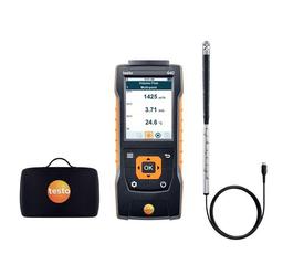 testo 440 16 mm Vane Kitเครื่องวัดความเร็วลมและ IAQ พร้อมโพรบมีสายแบบใบพัด-small-photo0