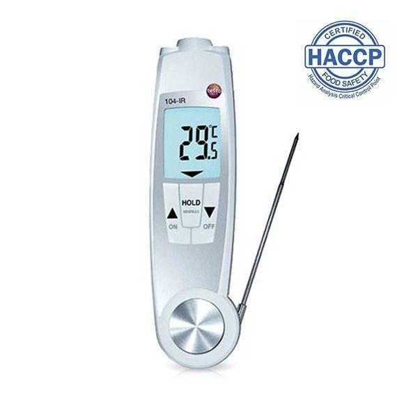 Testo-104-IR เครื่องวัดอุณหภูมิอาหาร 2in1 HACCP (IP65) | Max.250°C-photo0