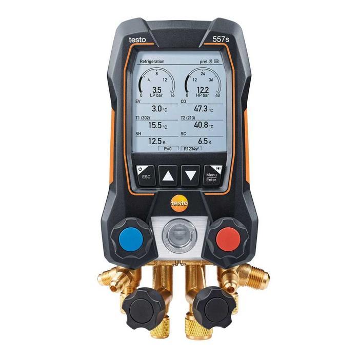 Testo-557s Smart Vacuum Kit With Filling Hoses เกจวัดน้ำยาแอร์ Smart Digital สำหรับงาน HVAC | Bluetooth-photo0