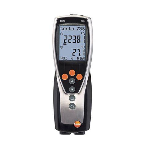 Testo-735-1 เครื่องวัดอุณหภูมิดิจิตอลแบบ 3 Channel-photo0