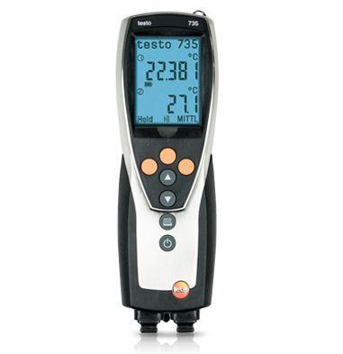 Testo-735-2 เครื่องวัดอุณหภูมิแบบดิจิตอล (High-Precision, Laboratories grade) | IP65-photo0