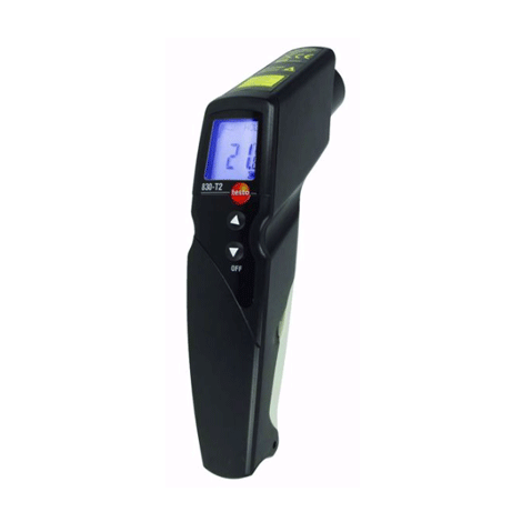 Testo 830-T2 เครื่องวัดอุณหภูมิอินฟราเรดแบบพกพา (Type K Ext.) │-30 to 400°C-photo0
