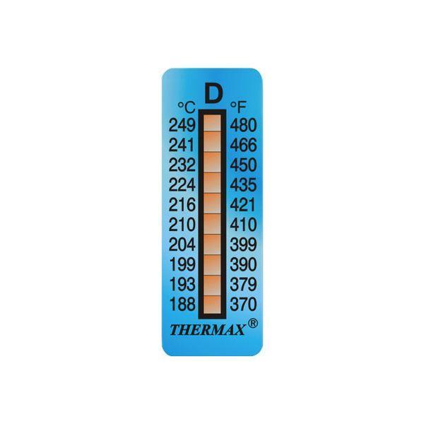 THERMAX 10D แถบวัดอุณหภูมิแบบ 10 ระดับ (10 Label | Pack)-photo0
