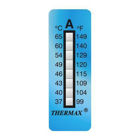 THERMAX 8A แถบวัดอุณหภูมิแบบ 8 ระดับ (10 Label | Pack)-photo0