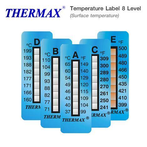 THERMAX 8C แถบวัดอุณหภูมิแบบ 8 ระดับ (10 Label | Pack)-photo1