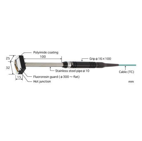 Anritsu U-111K-01-D0-1-TC1-ASP โพรบวัดอุณหภูมิพื้นผิว | Max.250℃ (Type K)-photo0