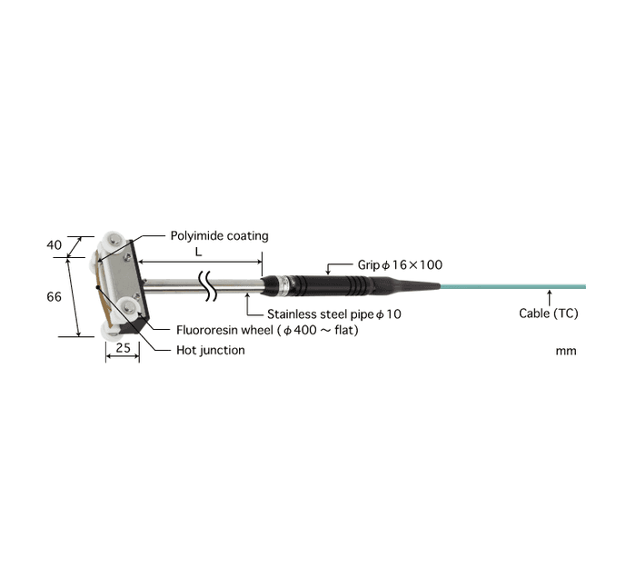Anritsu U-231K-00-D0-1-TC1-ASP โพรบวัดอุณหภูมิพื้นผิว | Max.250°C(Type K)-photo0
