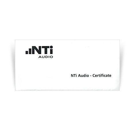 NTi XL2-CAL ใบสอบเทียบจากโรงงานผู้ผลิต XL2-photo0