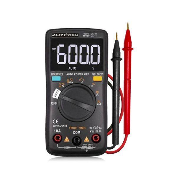 ZOYI ZT-102A ดิจิตอลมัลติมิตเตอร์แบบพกพา (True RMS)-photo0