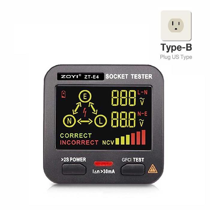 ZOYI รุ่น ZT-E4 เครื่องตรวจเช็คเต้ารับไฟฟ้า (Socket Tester)-photo0