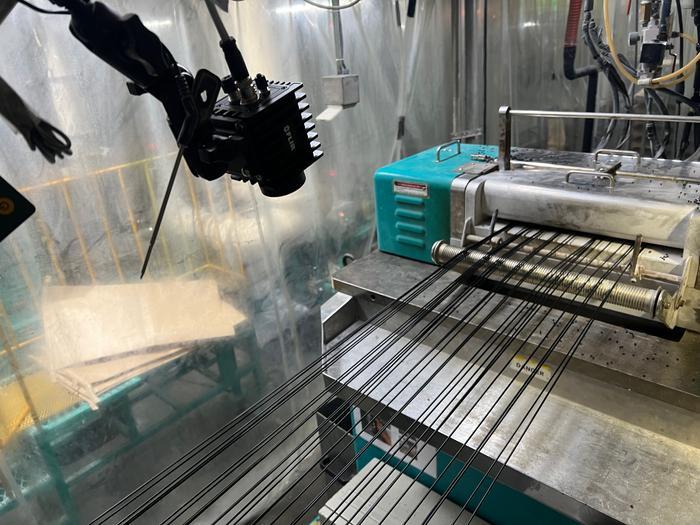 Thermal imaging camera in plastic pellet production-photo0