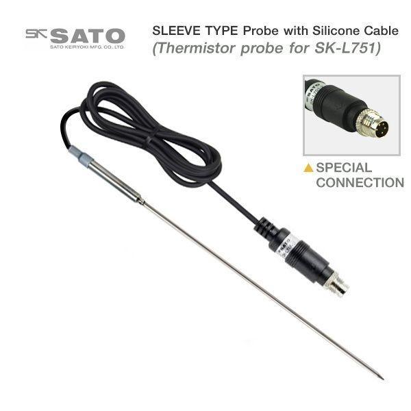 SK Sato SK-L751-22 โพรบวัดอุณหภูมิ (Sleeve Type Probe) Silicone Cable | For SK-L751 image