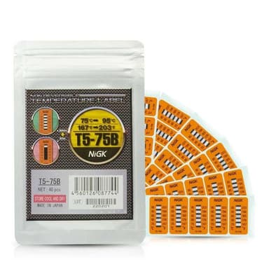 NiGK รุ่น T5-75B แถบวัดอุณหภูมิแบบ Irreversible (5 Point) | (75 to 95℃)