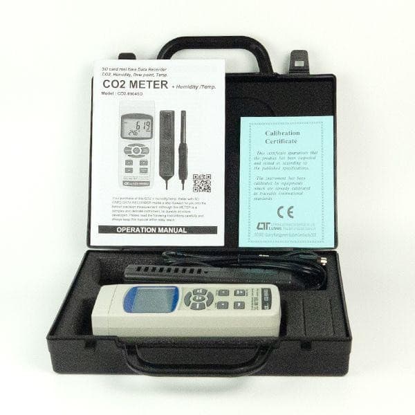 Lutron CO2-9904SD เครื่องวัดก๊าซ CO2 แบบพกพา 5 in 1 image