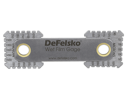 DeFelsko Wet Film Gage หวีเช็คความหนาผิวเคลือบ | 8-Sided image