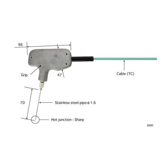 Anritsu BT-72K-TC1-ANP โพรบวัดอุณหภูมิื Needle Type Probes Max.300 °C (Type K) image