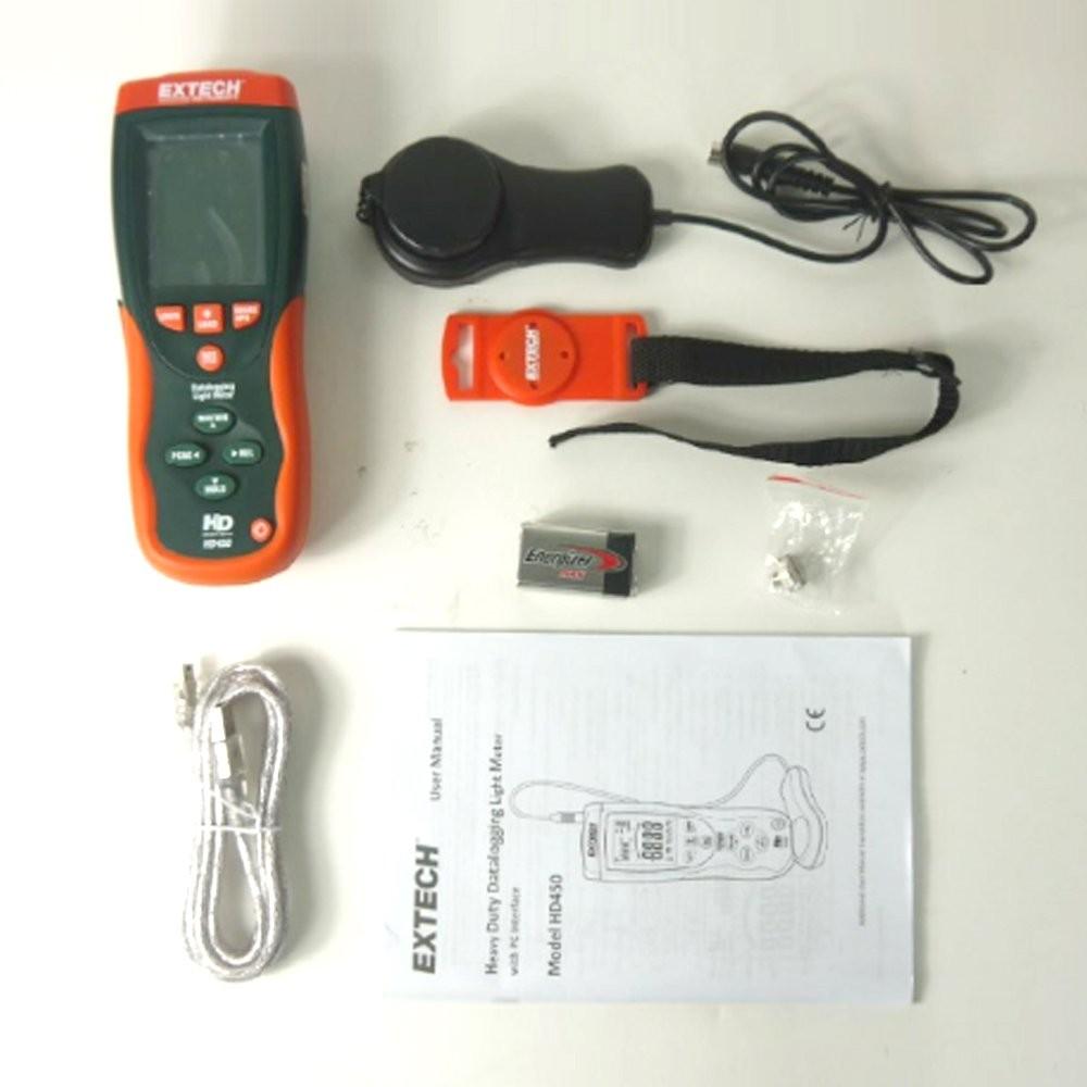 EXTECH EX-HD450 เครื่องวัดค่าและบันทึกค่าความสว่าง (Datalogging Heavy Duty Light Meter) image