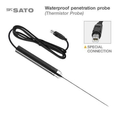 SK Sato SK-S101WT โพรบวัดอุณหภูมิปลายแหลมแบบกันน้ำ (Thermistor) | Cable Length 1.1 M.