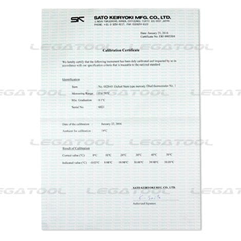 SK Sato SK-0020-00 ปรอทวัดอุณหภูมิ (Mercury) | -50 To 0°C image