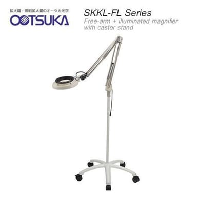 Otsuka SKKL-FL Series โคมไฟแว่นขยาย (Free-arm illuminated magnifier with caster stand)